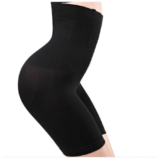 Generic Women's Cotton Lycra Solid Western Wear Tummy - Thigh Body Shaper (Black) Generic Women's Cotton Lycra Solid Western Wear Tummy - Thigh Body Shaper (Black)