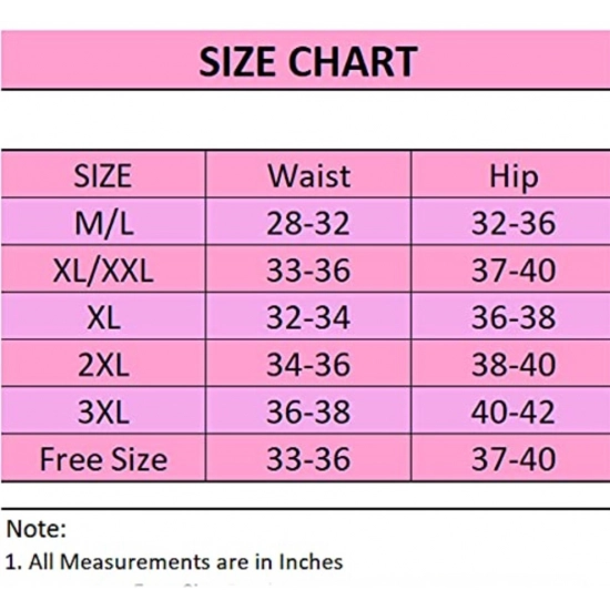 Generic Women's Cotton Self Design Western Wear Body Shaper Brief (Pink)
