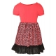 Generic Girl's Polyester Crepe Embellished Short Sleeve Round Neck Dress (Pink) Generic Girl's Polyester Crepe Embellished Short Sleeve Round Neck Dress (Pink)