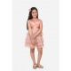 Generic Girl's Net Embellished Sleeveless Round Neck Dress (Beige) Generic Girl's Net Embellished Sleeveless Round Neck Dress (Beige)