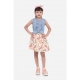 Generic Girl's Denim-Cotton Floral Printed Sleeveless Round Neck Dress (Multicolor) Generic Girl's Denim-Cotton Floral Printed Sleeveless Round Neck Dress (Multicolor)