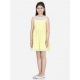 Generic Girl's Polyester Dobby Floral Printed Sleeveless Round Neck Dress (Yellow) Generic Girl's Polyester Dobby Floral Printed Sleeveless Round Neck Dress (Yellow)