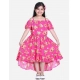 Generic Girl's Rayon Solid Short Sleeve Shoulder Straps Dress (Pink) Generic Girl's Rayon Solid Short Sleeve Shoulder Straps Dress (Pink)