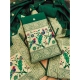 Generic Women's Banarasi Silk Printed Unstitched Salwar Suit Material With Dupatta (Bottle Green, 3Mtrs) Generic Women's Banarasi Silk Printed Unstitched Salwar Suit Material With Dupatta (Bottle Green, 3Mtrs)