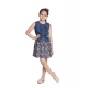 Generic Girl's Denim-Rayon Floral Printed Sleeveless Round Neck Dress (Navy Blue) Generic Girl's Denim-Rayon Floral Printed Sleeveless Round Neck Dress (Navy Blue)