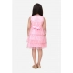 Generic Girl's Net Embellished Sleeveless Round Neck Dress (Pink) Generic Girl's Net Embellished Sleeveless Round Neck Dress (Pink)