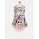 Generic Girl's Polyester Crepe Printed Short Sleeve Round Neck Dress (Multicolor) Generic Girl's Polyester Crepe Printed Short Sleeve Round Neck Dress (Multicolor)