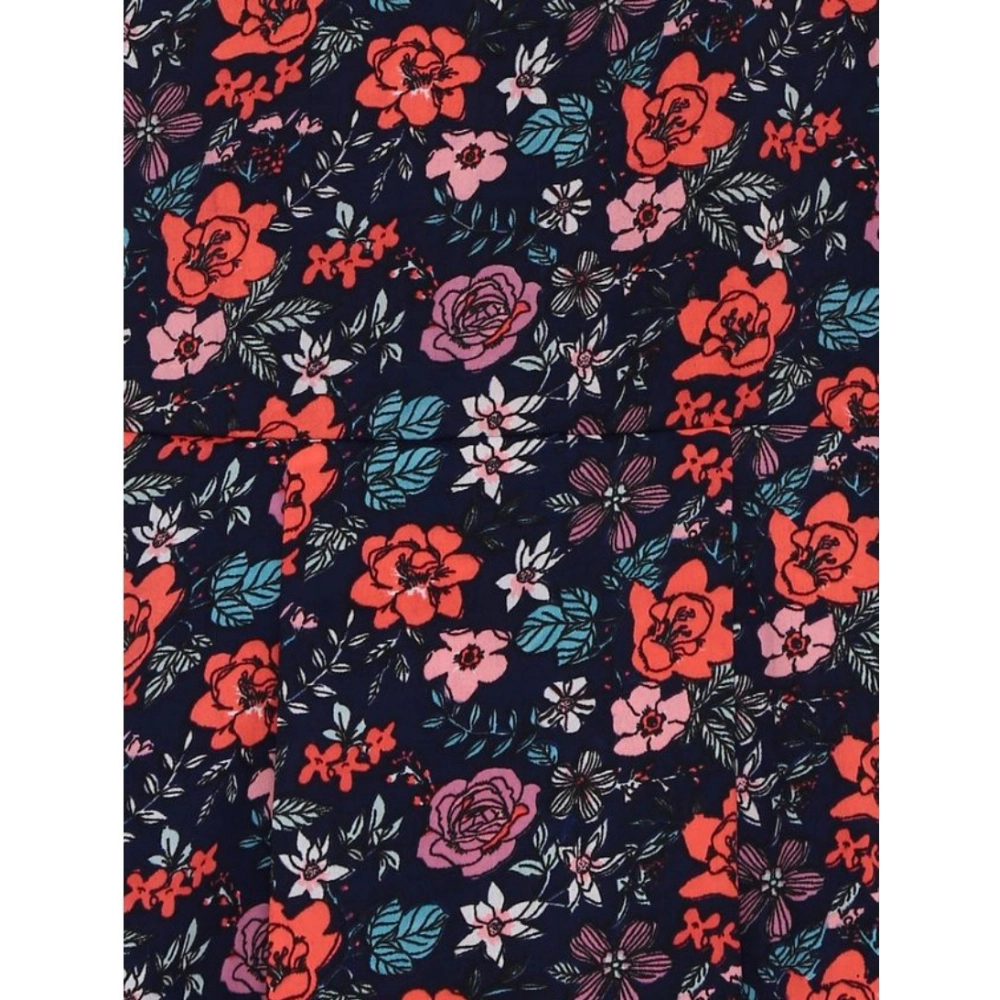 Generic Girl's Polyester Crepe Embellished Sleeveless Round Neck Dress (Multicolor) Generic Girl's Polyester Crepe Embellished Sleeveless Round Neck Dress (Multicolor)