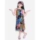 Generic Girl's Polyester Crepe Floral Printed Sleeveless Round Neck Dress (Multicolor) Generic Girl's Polyester Crepe Floral Printed Sleeveless Round Neck Dress (Multicolor)