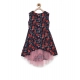 Generic Girl's Polyester Crepe Embellished Sleeveless Round Neck Dress (Multicolor) Generic Girl's Polyester Crepe Embellished Sleeveless Round Neck Dress (Multicolor)