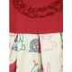 Generic Girl's Cotton Printed Short Sleeve Round Neck Dress (Red-White) Generic Girl's Cotton Printed Short Sleeve Round Neck Dress (Red-White)