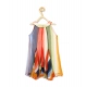 Generic Girl's Chiffon Graphic Sleeveless Round Neck Dress (Orange) Generic Girl's Chiffon Graphic Sleeveless Round Neck Dress (Orange)