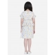 Generic Girl's Rayon Floral Printed Short Sleeve V-Neck Dress (Multicolor) Generic Girl's Rayon Floral Printed Short Sleeve V-Neck Dress (Multicolor)