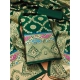 Generic Women's Banarasi Silk Printed Unstitched Salwar Suit Material With Dupatta (Bottle Green, 3Mtrs) Generic Women's Banarasi Silk Printed Unstitched Salwar Suit Material With Dupatta (Bottle Green, 3Mtrs)