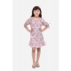 Generic Girl's Cotton Floral Printed Sleeveless Round Neck Dress (Pink) Generic Girl's Cotton Floral Printed Sleeveless Round Neck Dress (Pink)