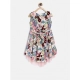 Generic Girl's Polyester Crepe Printed Short Sleeve Round Neck Dress (Multicolor) Generic Girl's Polyester Crepe Printed Short Sleeve Round Neck Dress (Multicolor)