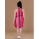 Generic Girl's Polyester Crepe Printed Sleeveless Round Neck Dress (Pink) Generic Girl's Polyester Crepe Printed Sleeveless Round Neck Dress (Pink)