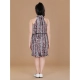 Generic Girl's Polyester Crepe Printed Sleeveless Round Neck Dress (Black-Pink) Generic Girl's Polyester Crepe Printed Sleeveless Round Neck Dress (Black-Pink)