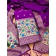 Generic Women's Banarasi Silk Printed Unstitched Salwar Suit Material With Dupatta (Purple, 3Mtrs) Generic Women's Banarasi Silk Printed Unstitched Salwar Suit Material With Dupatta (Purple, 3Mtrs)