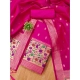 Generic Women's Banarasi Silk Printed Unstitched Salwar Suit Material With Dupatta (Pink, 3Mtrs) Generic Women's Banarasi Silk Printed Unstitched Salwar Suit Material With Dupatta (Pink, 3Mtrs)