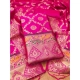Generic Women's Banarasi Silk Printed Unstitched Salwar Suit Material With Dupatta (Pink, 3Mtrs) Generic Women's Banarasi Silk Printed Unstitched Salwar Suit Material With Dupatta (Pink, 3Mtrs)