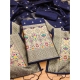 Generic Women's Banarasi Silk Printed Unstitched Salwar Suit Material With Dupatta (Navy Blue, 3Mtrs) Generic Women's Banarasi Silk Printed Unstitched Salwar Suit Material With Dupatta (Navy Blue, 3Mtrs)