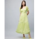 Generic Women's Polyester-Cotton Blend Checkered Square Neck Half Sleeve Dress (Lime Green) Generic Women's Polyester-Cotton Blend Checkered Square Neck Half Sleeve Dress (Lime Green)