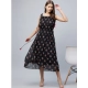 Generic Women's Chiffon Floral Square Neck Sleeveless Dress (Black) Generic Women's Chiffon Floral Square Neck Sleeveless Dress (Black)