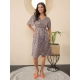 Generic Women's Polyester Moss Floral V-Neck Bell Sleeve Dress (Grey) Generic Women's Polyester Moss Floral V-Neck Bell Sleeve Dress (Grey)