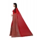 Generic Women's Georgette Printed Saree With Unstitched Blouse 5.5Mtr (Red) Generic Women's Georgette Printed Saree With Unstitched Blouse 5.5Mtr (Red)