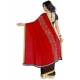 Generic Women's Faux Georgette Printed Saree With Unstitched Blouse 5.5Mtr (Red) Generic Women's Faux Georgette Printed Saree With Unstitched Blouse 5.5Mtr (Red)