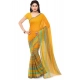 Generic Women's Faux Georgette Printed Saree With Unstitched Blouse 5.5Mtr (Yellow) Generic Women's Faux Georgette Printed Saree With Unstitched Blouse 5.5Mtr (Yellow)