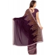 Generic Women's Faux Georgette Printed Saree With Unstitched Blouse 5.5Mtr (Wine) Generic Women's Faux Georgette Printed Saree With Unstitched Blouse 5.5Mtr (Wine)