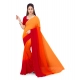 Generic Women's Georgette Solid Saree With Unstitched Blouse 5.5Mtr (Orange) Generic Women's Georgette Solid Saree With Unstitched Blouse 5.5Mtr (Orange)
