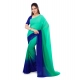 Generic Women's Georgette Solid Saree With Unstitched Blouse 5.5Mtr (Turquoise Green) Generic Women's Georgette Solid Saree With Unstitched Blouse 5.5Mtr (Turquoise Green)