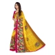 Generic Women's Faux Georgette Printed Saree With Unstitched Blouse 5.5Mtr (Yellow) Generic Women's Faux Georgette Printed Saree With Unstitched Blouse 5.5Mtr (Yellow)