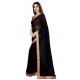 Generic Women's Chiifon Saree Printed Saree With Unstitched Blouse 5.5Mtr (Black) Generic Women's Chiifon Saree Printed Saree With Unstitched Blouse 5.5Mtr (Black)