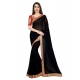 Generic Women's Chiifon Saree Printed Saree With Unstitched Blouse 5.5Mtr (Black) Generic Women's Chiifon Saree Printed Saree With Unstitched Blouse 5.5Mtr (Black)
