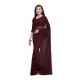Generic Women's Dyed Solid Saree With Unstitched Blouse 5.5Mtr (Brown) Generic Women's Dyed Solid Saree With Unstitched Blouse 5.5Mtr (Brown)