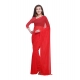 Generic Women's Dyed Solid Saree With Unstitched Blouse 5.5Mtr (Red) Generic Women's Dyed Solid Saree With Unstitched Blouse 5.5Mtr (Red)