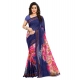 Generic Women's Georgette Printed Saree With Unstitched Blouse 5.5Mtr (Blue) Generic Women's Georgette Printed Saree With Unstitched Blouse 5.5Mtr (Blue)