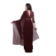 Generic Women's Dyed Solid Saree With Unstitched Blouse 5.5Mtr (Brown) Generic Women's Dyed Solid Saree With Unstitched Blouse 5.5Mtr (Brown)