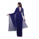 Generic Women's Dyed Solid Saree With Unstitched Blouse 5.5Mtr (Dark Blue) Generic Women's Dyed Solid Saree With Unstitched Blouse 5.5Mtr (Dark Blue)