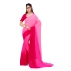 Generic Women's Georgette Solid Saree With Unstitched Blouse 5.5Mtr (Pink) Generic Women's Georgette Solid Saree With Unstitched Blouse 5.5Mtr (Pink)