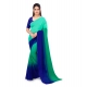 Generic Women's Georgette Solid Saree With Unstitched Blouse 5.5Mtr (Turquoise Green) Generic Women's Georgette Solid Saree With Unstitched Blouse 5.5Mtr (Turquoise Green)