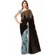 Generic Women's Faux Georgette Printed Saree With Unstitched Blouse 5.5Mtr (Brown) Generic Women's Faux Georgette Printed Saree With Unstitched Blouse 5.5Mtr (Brown)