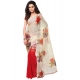 Generic Women's Faux Georgette Printed Saree With Unstitched Blouse 5.5Mtr (Red) Generic Women's Faux Georgette Printed Saree With Unstitched Blouse 5.5Mtr (Red)
