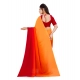 Generic Women's Georgette Solid Saree With Unstitched Blouse 5.5Mtr (Orange) Generic Women's Georgette Solid Saree With Unstitched Blouse 5.5Mtr (Orange)