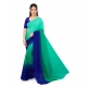 Generic Women's Georgette Solid Saree With Unstitched Blouse 5.5Mtr (Turquoise Green) Generic Women's Georgette Solid Saree With Unstitched Blouse 5.5Mtr (Turquoise Green)
