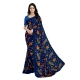 Generic Women's Faux Georgette Printed Saree With Unstitched Blouse 5.5Mtr (Blue) Generic Women's Faux Georgette Printed Saree With Unstitched Blouse 5.5Mtr (Blue)